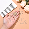 300Pcs 304 Stainless Steel Eye Pins STAS-YW0003-12A-5
