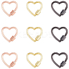 9Pcs 3 Colors Alloy Screw Carabiner Lock Charms FIND-DC0005-63-1