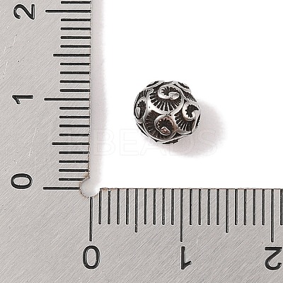 Retro 304 Stainless Steel Beads STAS-C109-18AS-1