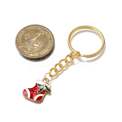 7Pcs Alloy Enamel Keychains KEYC-JKC01384-1
