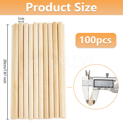Round Bamboo Sticks LS-WOOD-WH0030-83F-1