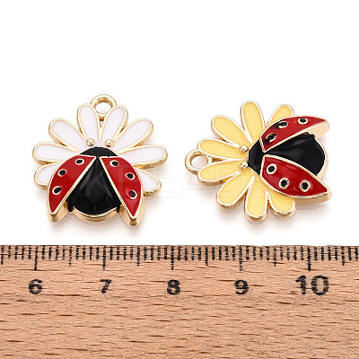 Alloy Enamel Pendants ENAM-N064-02KCG-1