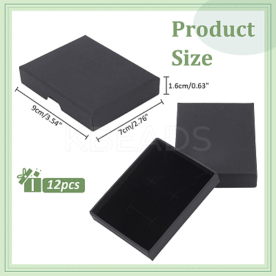 Rectangle Cardboard Paper Jewelry Set Boxes CON-WH0086-100B-1