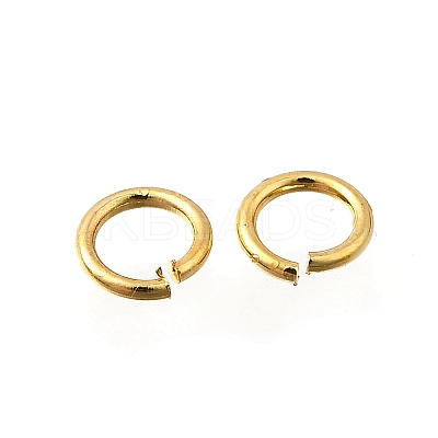 Brass Open Jump Rings KK-B147-03B-G-1