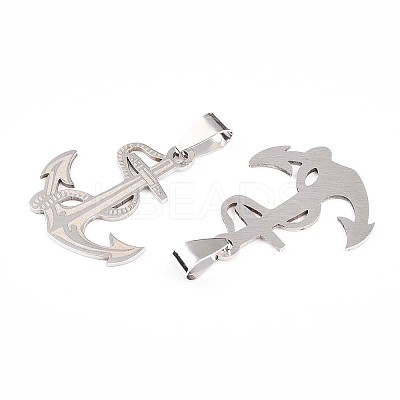 201 Stainless Steel Pendants STAS-Q342-24P-1
