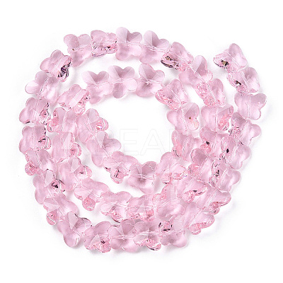 Transparent Glass Beads GLAA-Q066-14mm-B17-1