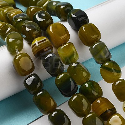 Natural Agate Beads Strands G-H295-A01-15-1