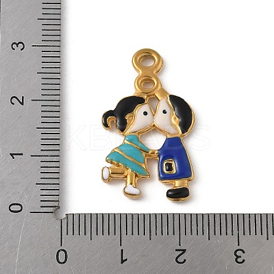304 Stainless Steel Enamel Pendants STAS-Z153-07G-02-1