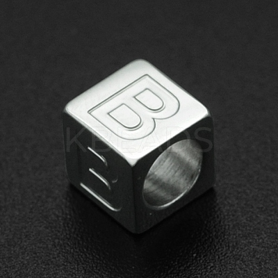 Non-Tarnish 201 Stainless Steel European Beads STAS-N090-LA062-B-1