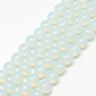 Baking Paint Glass Beads Strands DGLA-Q023-6mm-DB1-1