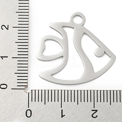 Non-Tarnish 304 Stainless Steel Pendants LS-STAS-B056-10P-04-1