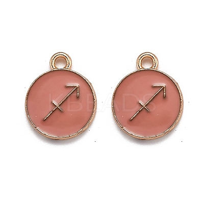 Alloy Enamel Pendants ENAM-S124-01B-11F-1