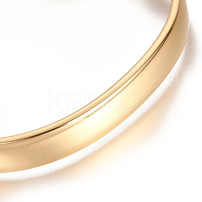 Ion Plating(IP) 304 Stainless Steel Cuff Bangles LS-STAS-I110-10-4mm-G-1