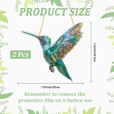Acrylic Bird Hanging Suncatchers LS-HJEW-WH20021-02D-1