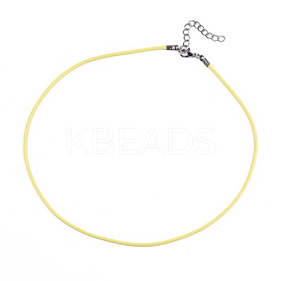 Waxed Cotton Cord Necklace Making MAK-S034-007-1