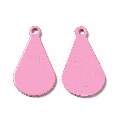 Spray Painted 201 Stainless Steel Pendants STAS-G304-03B-1
