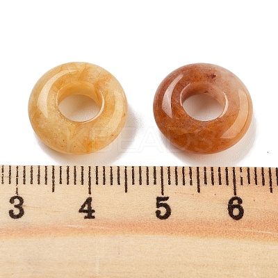 Natural Yellow Aventurine European Beads G-C134-01E-1