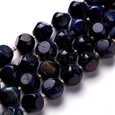 Natural Blue Tiger Eye(Dyed & Heated) Beads Strand G-M367-31A-1