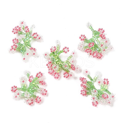 Seed Beaded Pendants GLAA-C028-04C-1