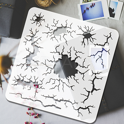 PET Hollow Out Drawing Painting Stencils DIY-WH0391-0331-1