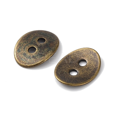 Brass Button Clasps KK-G080-AB-NF-1