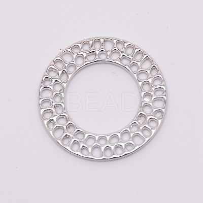 Zinc Alloy Filigree Joiners Links PALLOY-WH0076-41P-RS-1