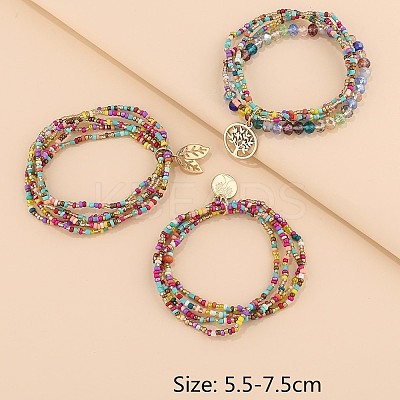 3Pcs Alloy Charm Bracelets FS-WGD51AD-01-1