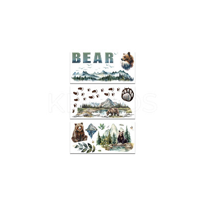 3 Sheets 3 Styles PVC Waterproof Decorative Stickers DIY-WH0404-121-1