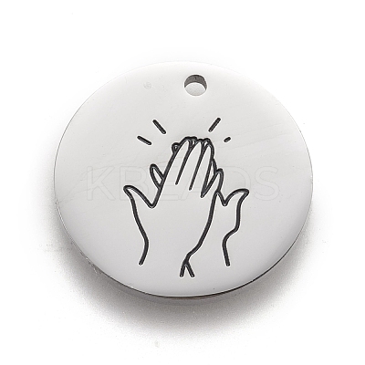Non-Tarnish 316 Surgical Stainless Steel Pendants STAS-F257-07P-1
