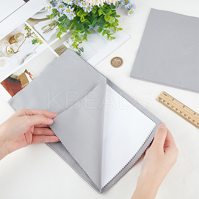 2Pcs 2 Style 4 Layers Silver Polishing Cloth TOOL-BBC0001-04A-1