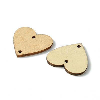 50Pcs Undyed Wood Connector Charms WOOD-FS0001-12A-1