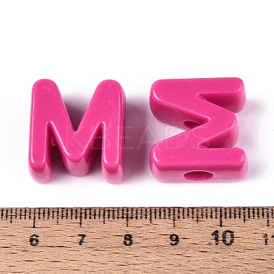 Opaque Acrylic European Beads OACR-M027-01M-04-1