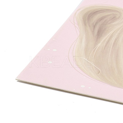 100Pcs Paper Hair Ties Display Cards LS-CDIS-C003-02-1