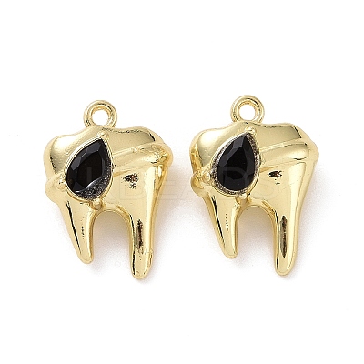 Rack Plating Alloy Glass Pendants FIND-I037-08LG-02-1