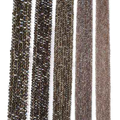 Electroplate Glass Beads Strands EGLA-A034-T8mm-B19-1