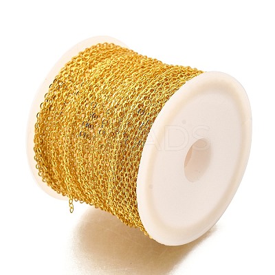 Rack Plating Brass Cable Chains CHC-M001-04G-01-1