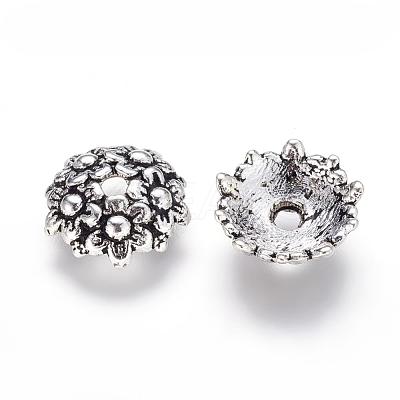 Tibetan Style Alloy Bead Caps LF1650Y-1