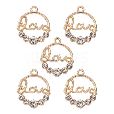 Alloy Crystal Rhinestone Pendants FIND-YW0001-99-1