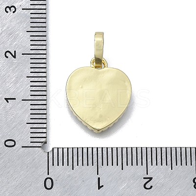 Brass Micro Pave Cubic Zirconia Pendants KK-V010-05G-02-1