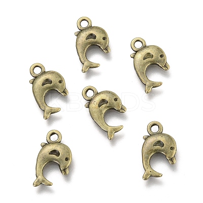 Dolphin Tibetan Style Alloy Pendants LS-TIBEP-N008-25AB-NR-1