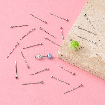 Tarnish Resistant 304 Stainless Steel Ball Head Pins STAS-K146-045-18x0.6mm-1