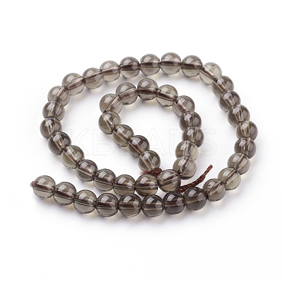 Smoky Quartz Beads Strands X-G-C076-4mm-4-1