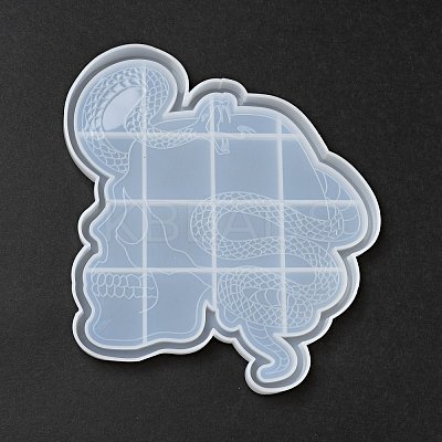 DIY Skull with Snake Dish Tray Silicone Statue Molds DIY-C056-07-1