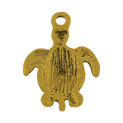 Tibetan Style Alloy Sea Turtle Pendants TIBEP-22101-AG-FF-1