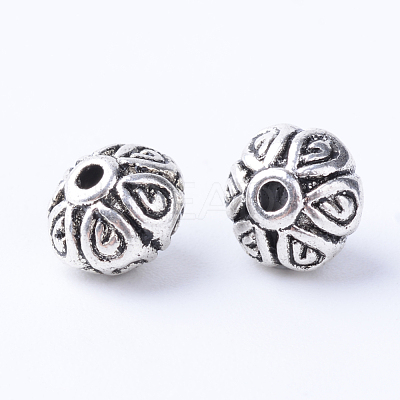 Tibetan Style Alloy Beads X-TIBE-Q063-114AS-RS-1