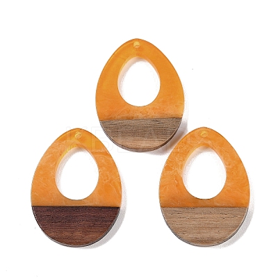 Resin & Wood Pendants WOOD-F015-17C-1