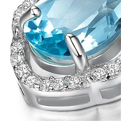 Exquisite Teardrop Brass Cubic Zirconia Pendant ZIRC-EE0001-001P-1