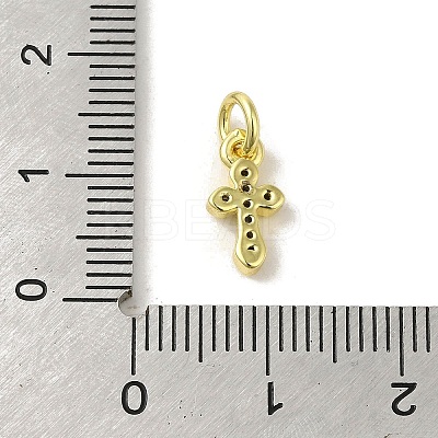 Brass Micro Pave Cubic Zirconia Charms KK-M283-20F-01-1