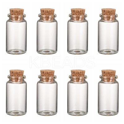 Glass Jar Glass Bottles X-AJEW-H004-4-1