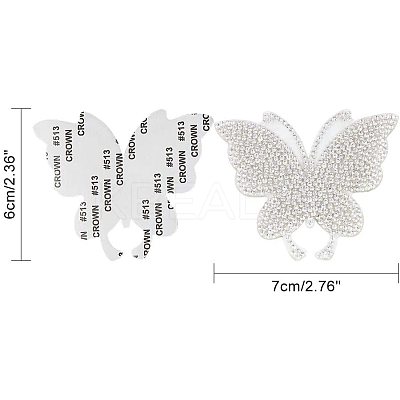 Iron On Rhinestone Glue Sheets DIY-NB0002-95-1
